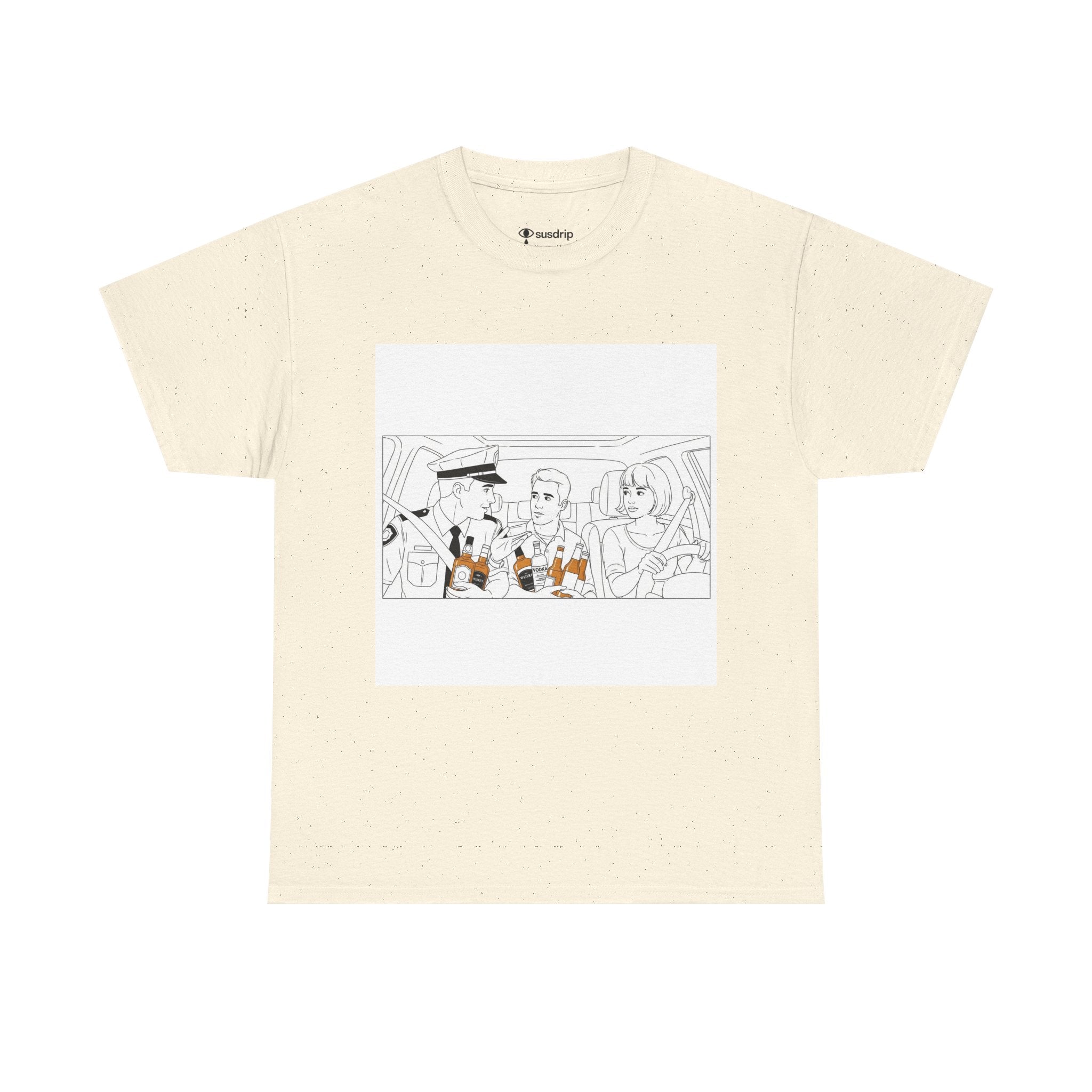Funny Alcohol Unisex Tee - Under Influence, Don't Drink and Drive