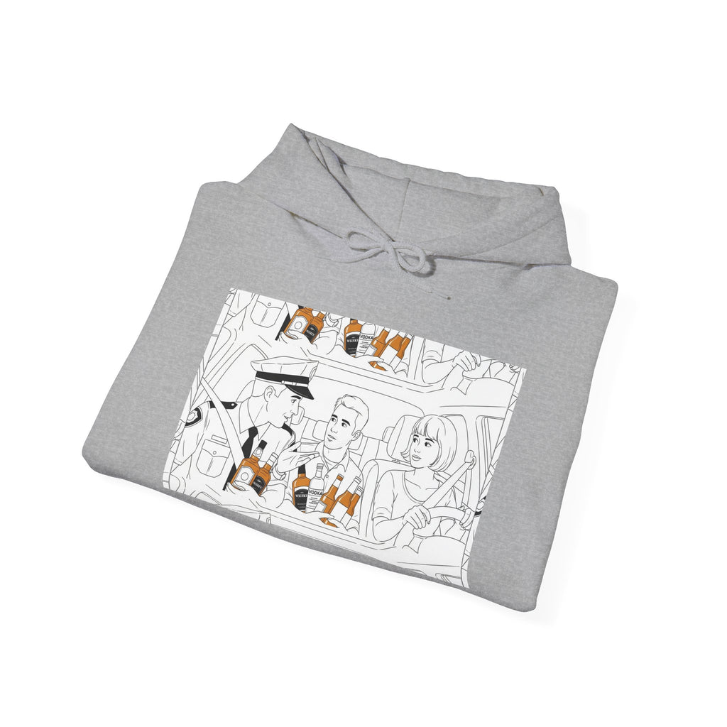 Hooded Sweatshirt - Under Influence, Don't Drink and Drive, Alcohol, Double Vision