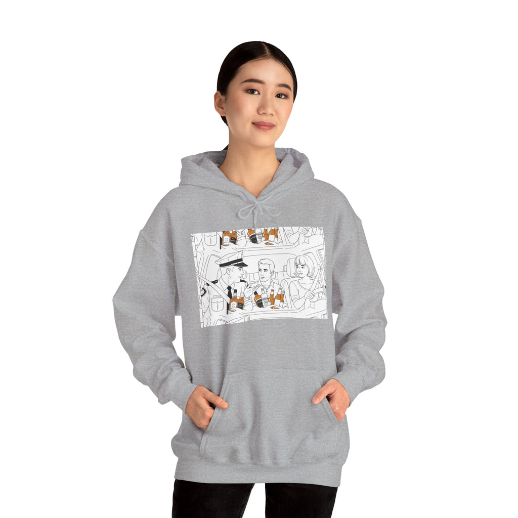 Hooded Sweatshirt - Under Influence, Don't Drink and Drive, Alcohol, Double Vision