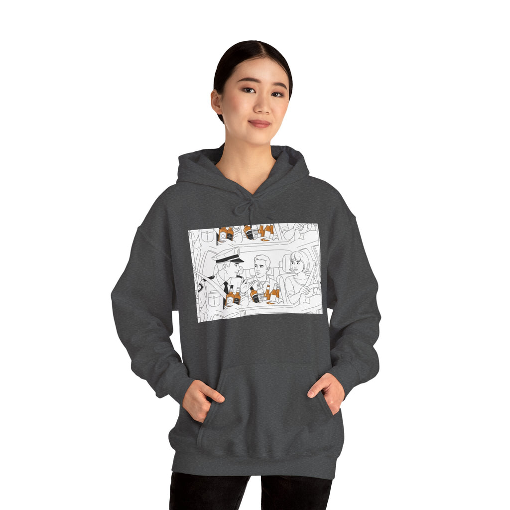Hooded Sweatshirt - Under Influence, Don't Drink and Drive, Alcohol, Double Vision