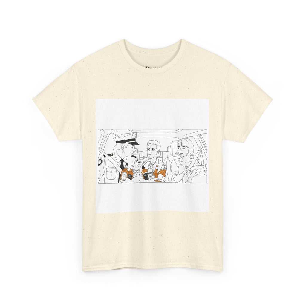 Funny Alcohol Unisex Tee - Under Influence, Don't Drink and Drive