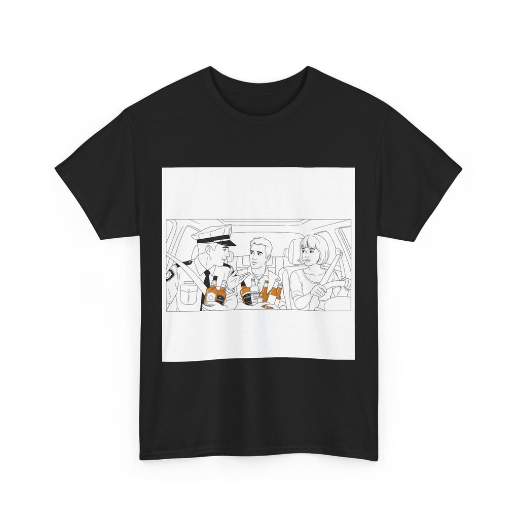 Funny Alcohol Unisex Tee - Under Influence, Don't Drink and Drive