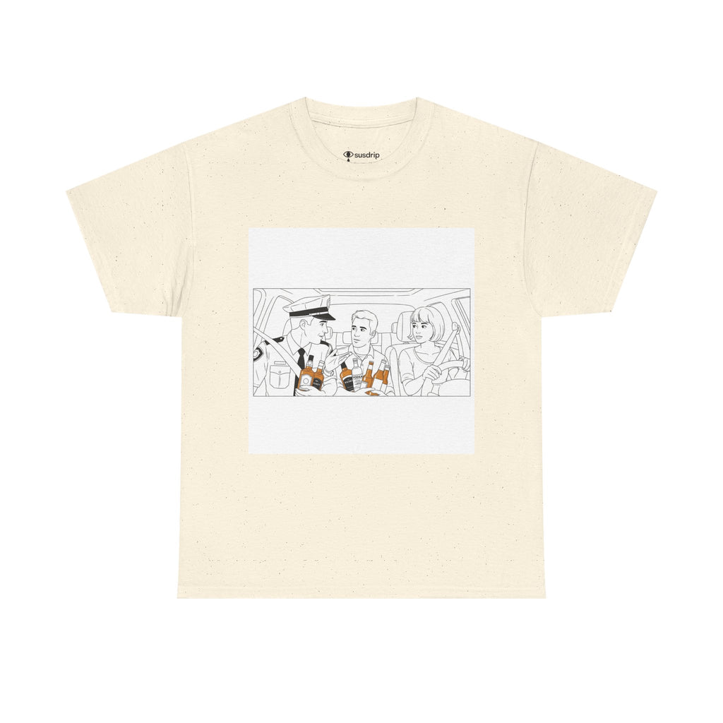 Funny Alcohol Unisex Tee - Under Influence, Don't Drink and Drive
