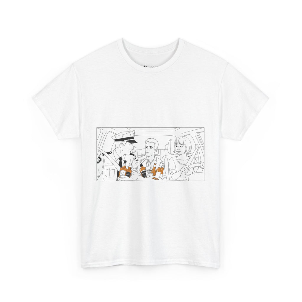 Funny Alcohol Unisex Tee - Under Influence, Don't Drink and Drive