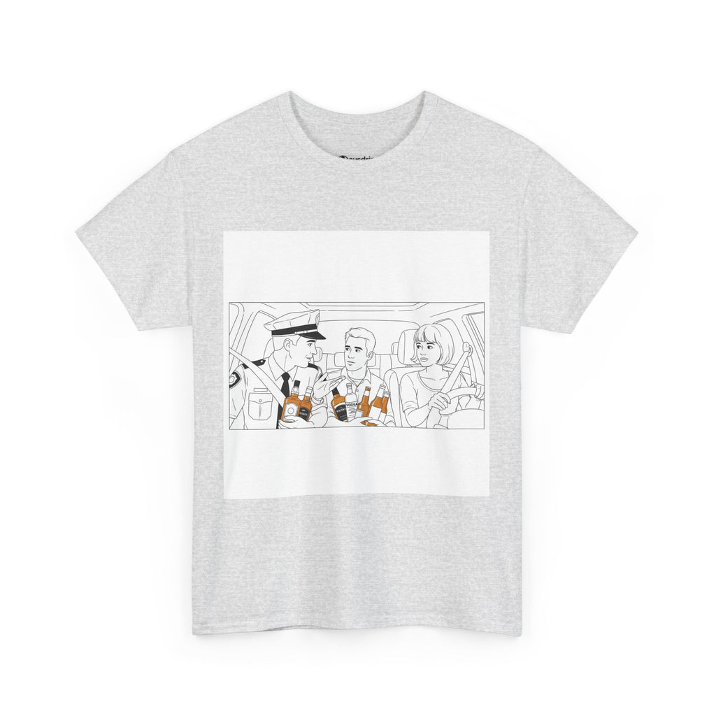 Funny Alcohol Unisex Tee - Under Influence, Don't Drink and Drive
