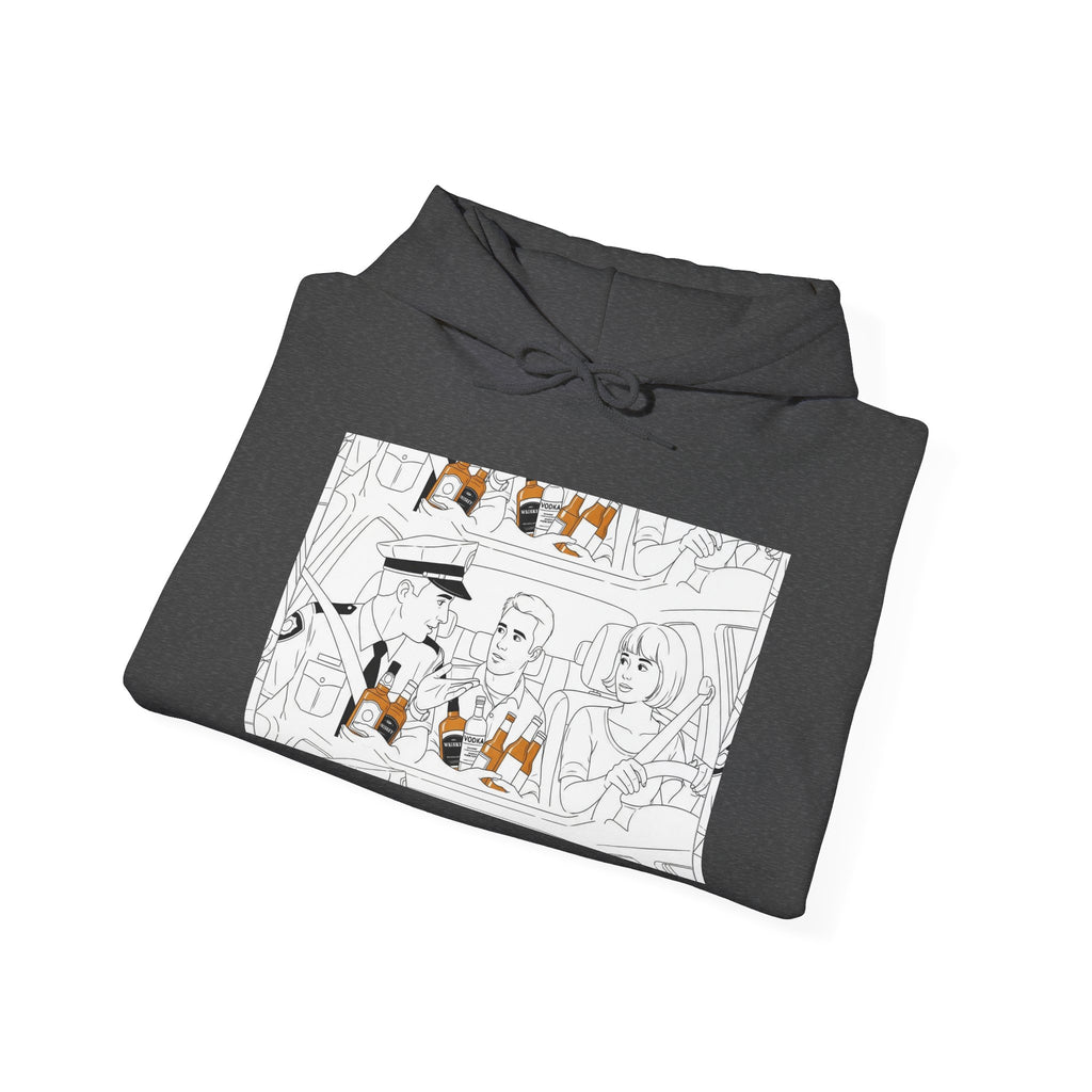 Hooded Sweatshirt - Under Influence, Don't Drink and Drive, Alcohol, Double Vision